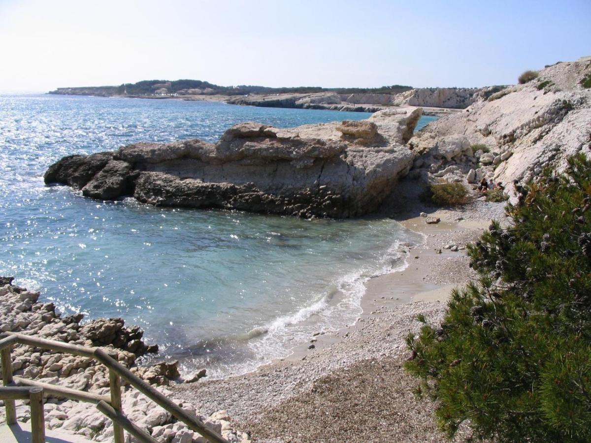 Sea, Sweet & Sun - Vue Sur Mer - T3 - Plage Commerce Et Port A Pieds Sausset-les-Pins Eksteriør bilde